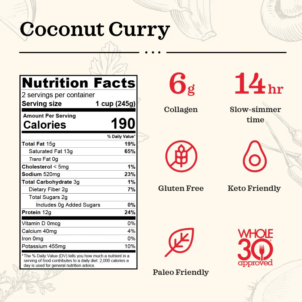 Coconut Curry & Lime Chicken Bone Broth - Image 4