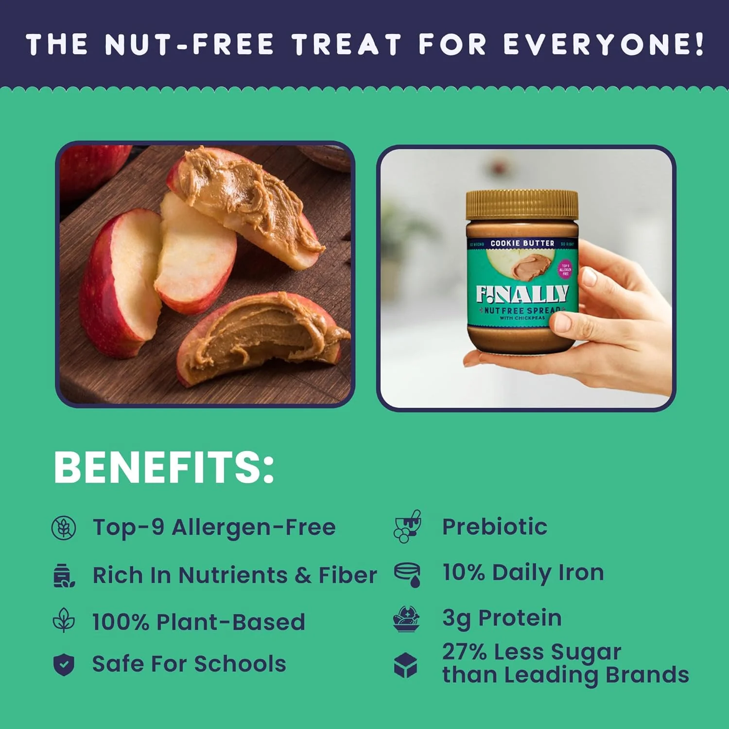 Cookie Butter Nut Free Spread with Chickpeas - Image 4