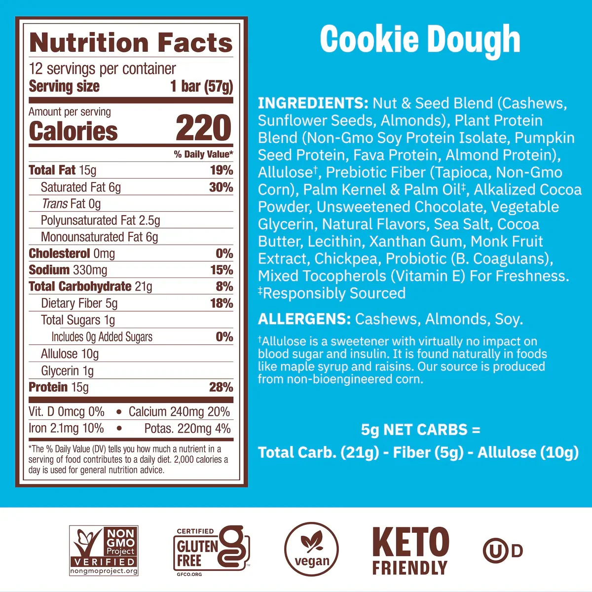 Cookie Dough Probiotic Protein Bars (4 CT) - Image 4