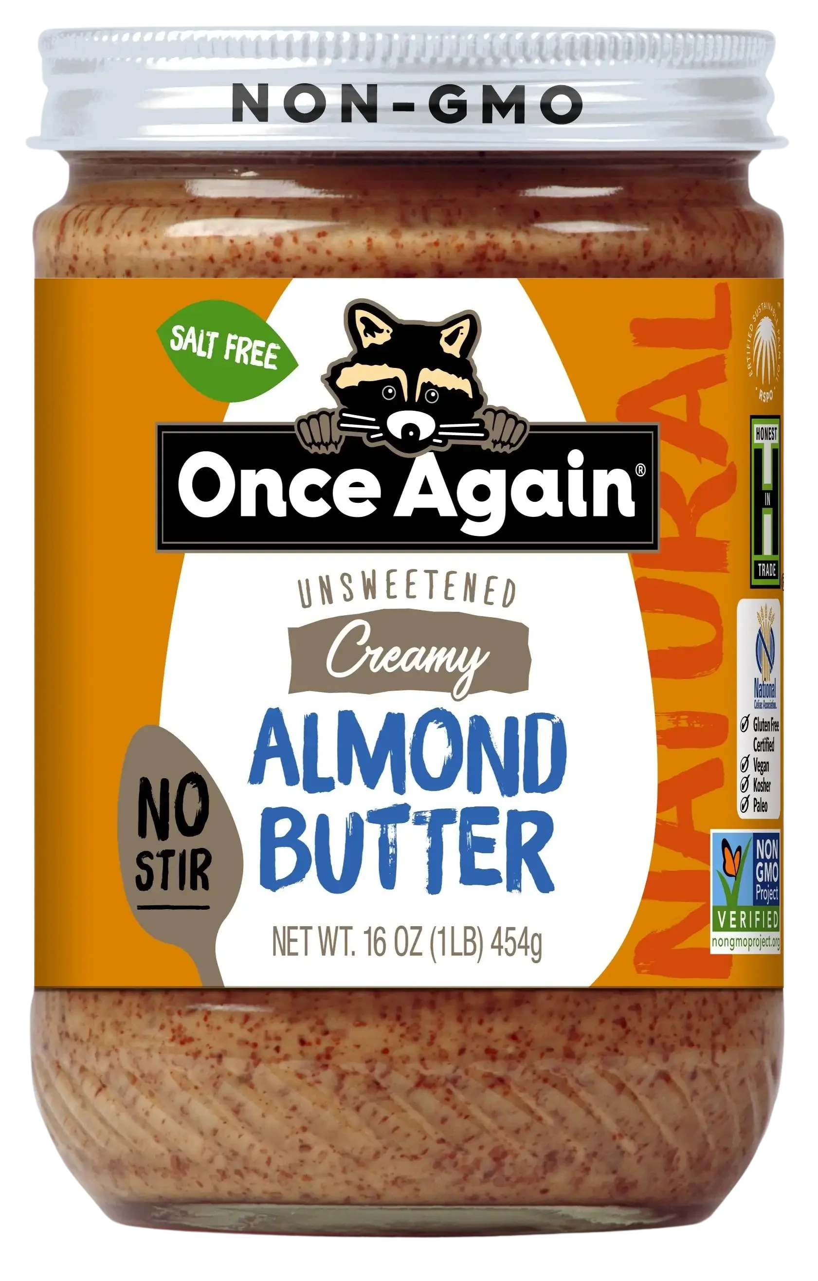Creamy No Stir Unsweetened Almond Butter