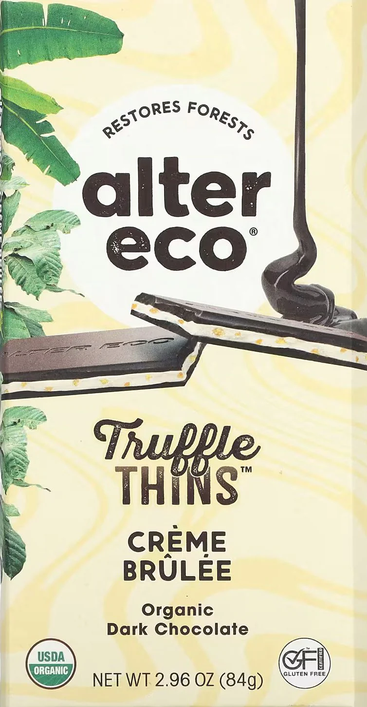 Creme Brulee Truffle Thins Dark Chocolate Bar
