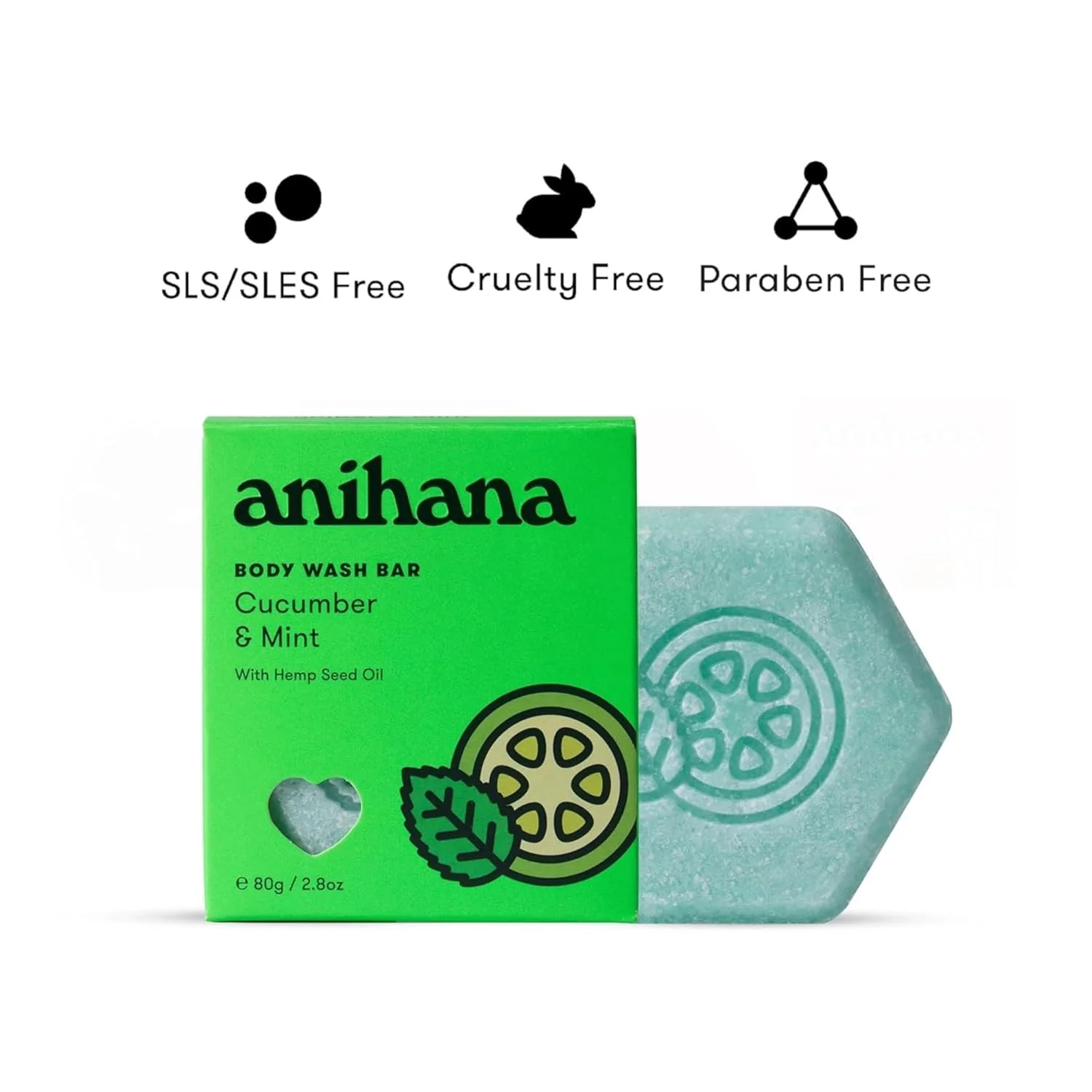Cucumber and Mint Body Wash Bar - Image 3
