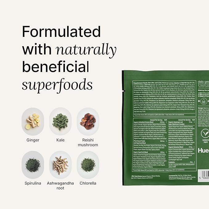 Daily Greens Superfood Drink - Lemon And Ginger (12 CT) - Image 3