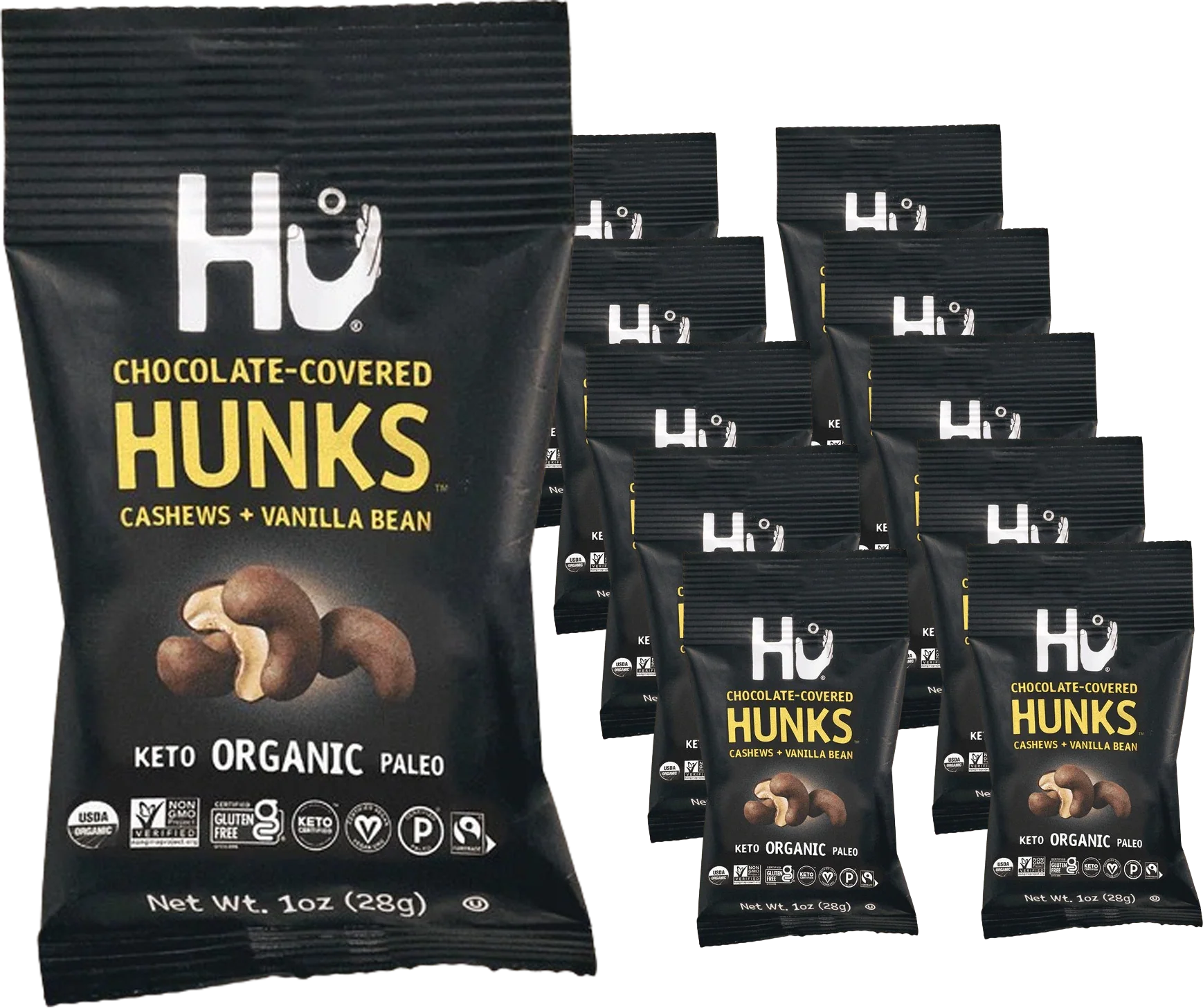 Dark Chocolate Covered Cashew & Vanilla Bean (10 Pack)