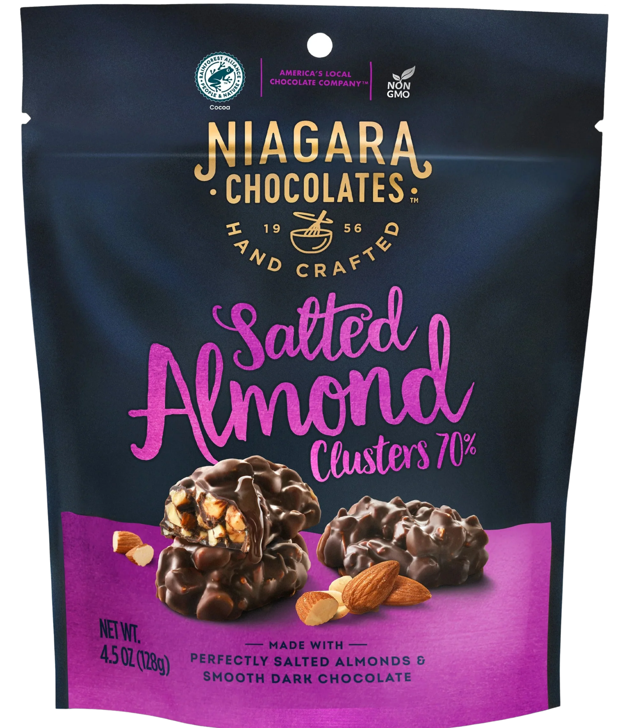 Dark Chocolate Salted Almond Clusters