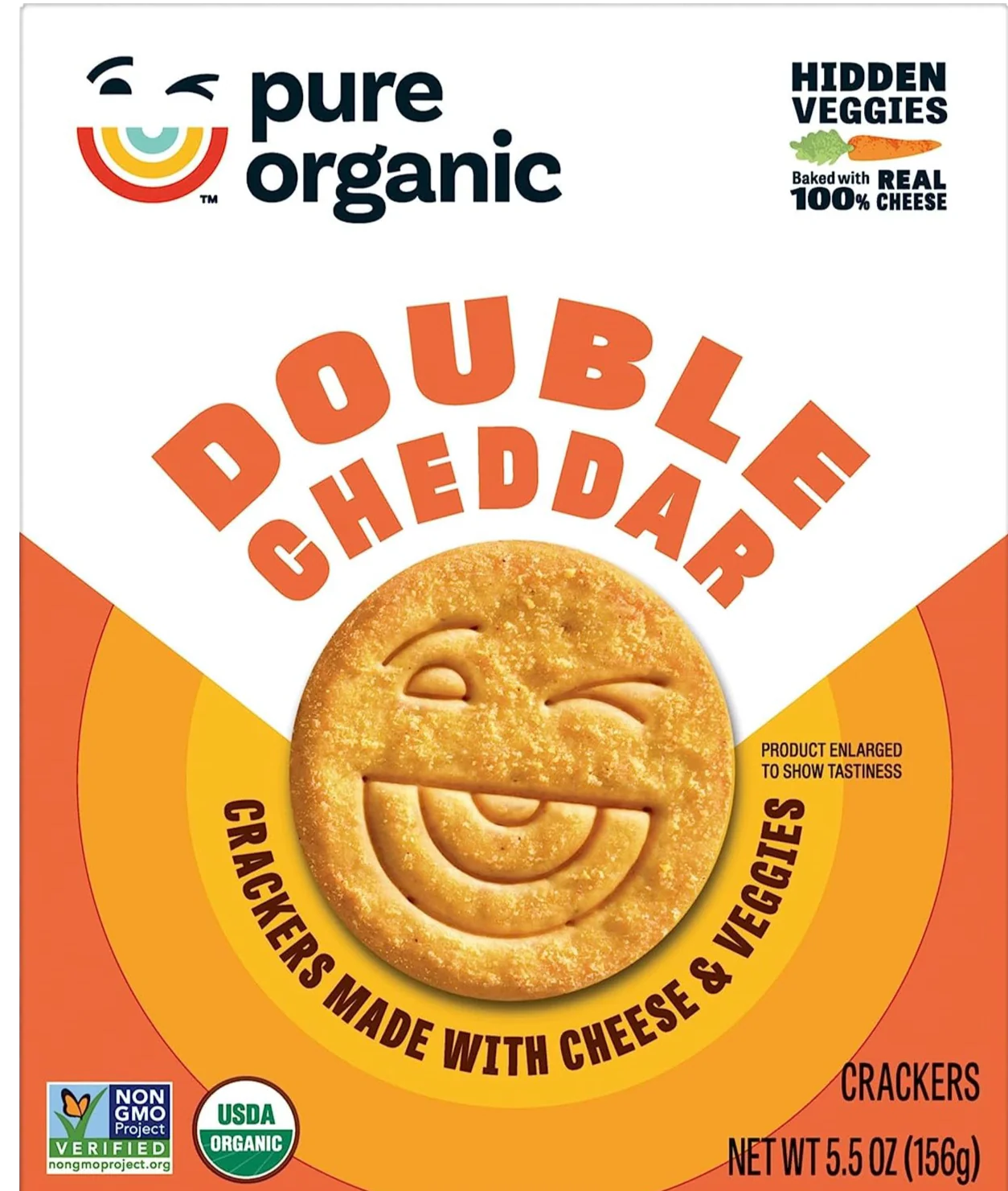 Double Cheddar Crackers Made with Cheese and Veggies