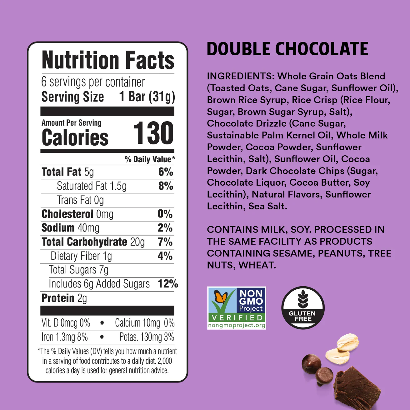 Double Chocolate Chewy Granola Bar - Image 3