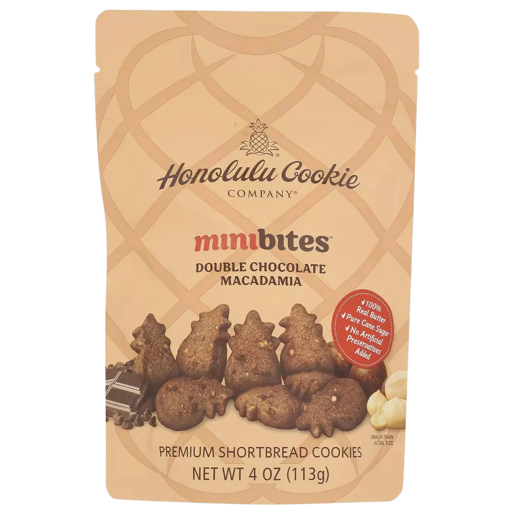Double Chocolate Macadamia Shortbread Cookies