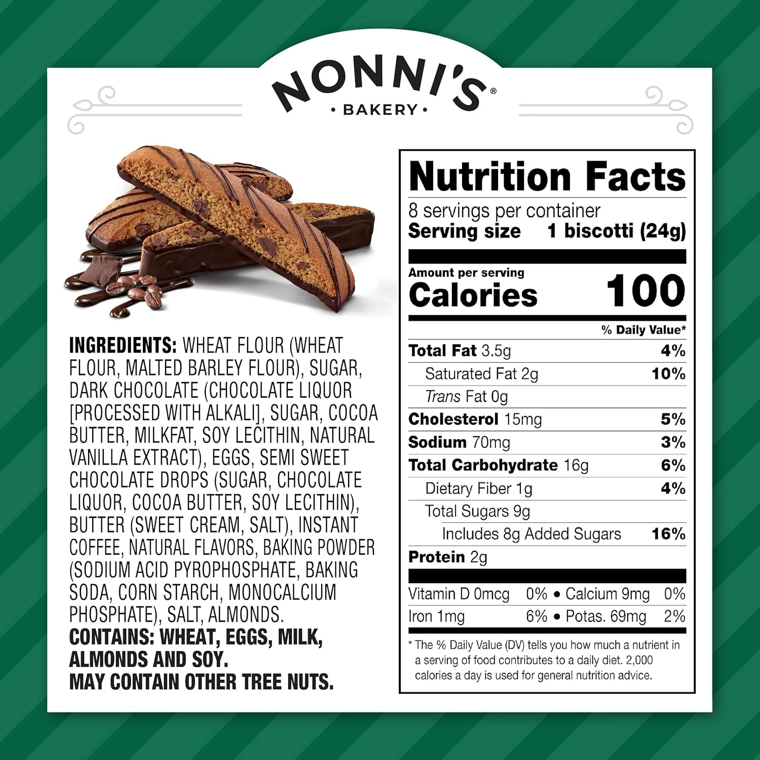 Espresso Flavored Chocolate Chip Biscotti - Image 4