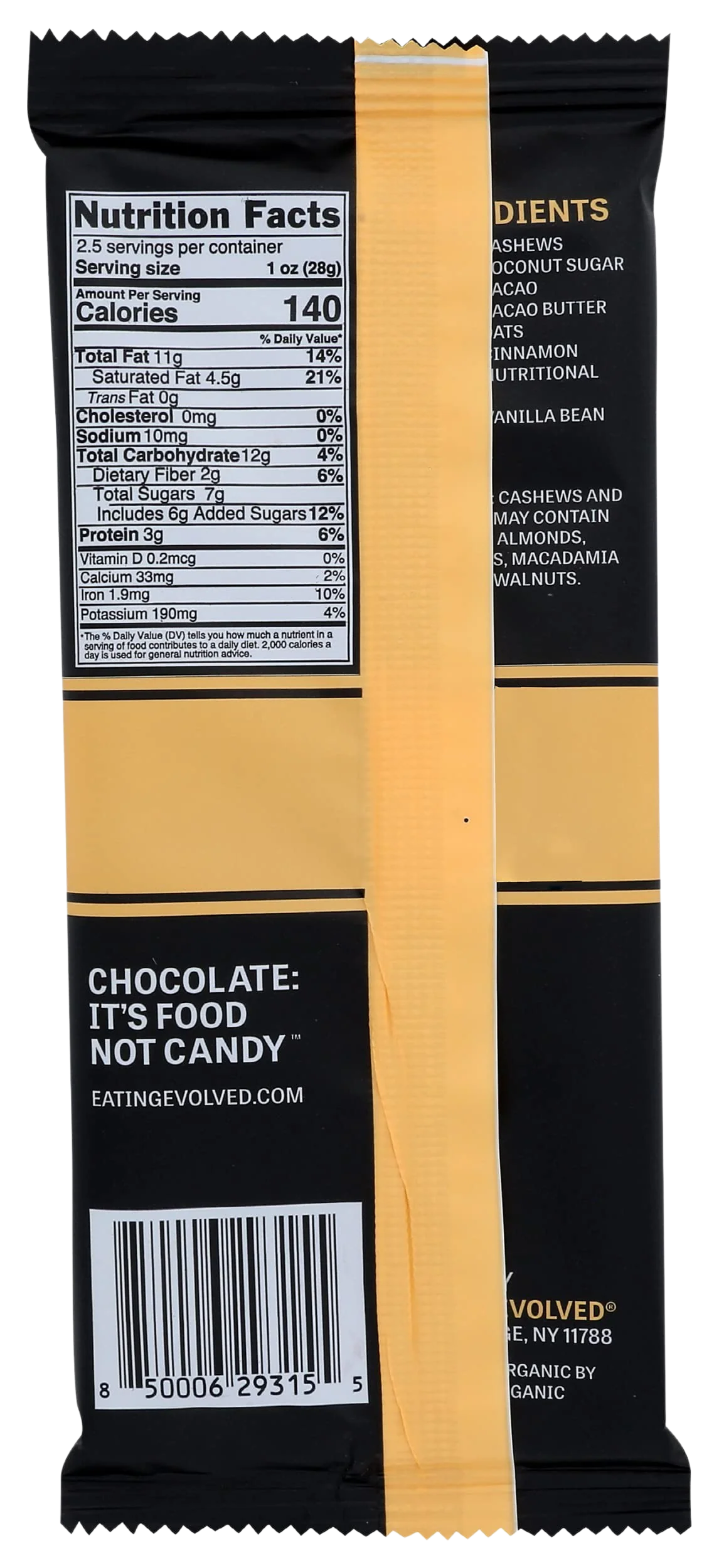 Chocolate Oatmeal Cookie Dough Bar - Image 2