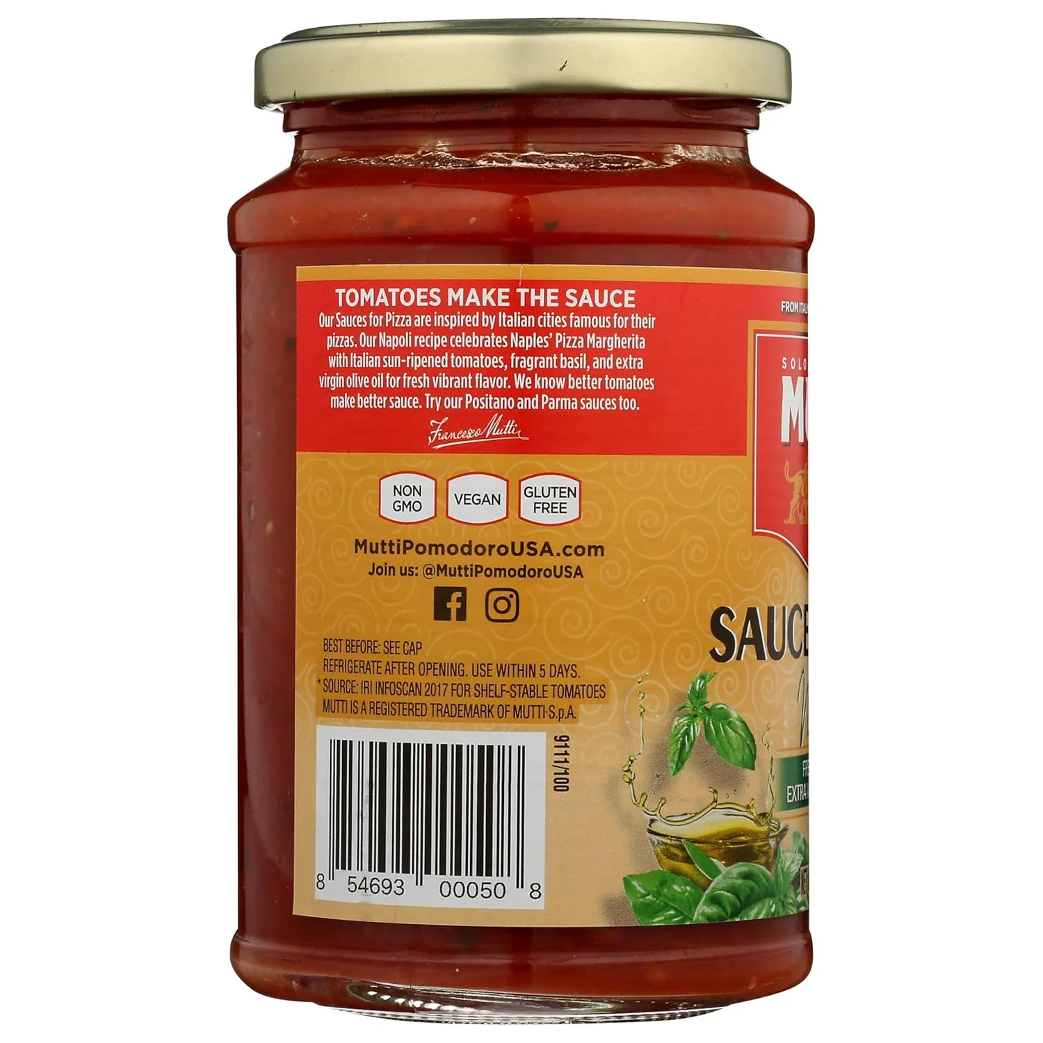 Basil Pizza Sauce With Extra Virgin Olive Oil - Image 4