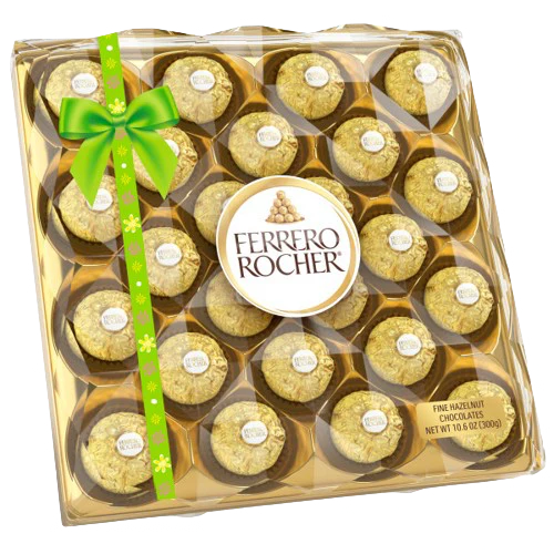 Fine Hazelnut Milk Chocolate Candy Glamond Gift Box (24 CT) - Image 2