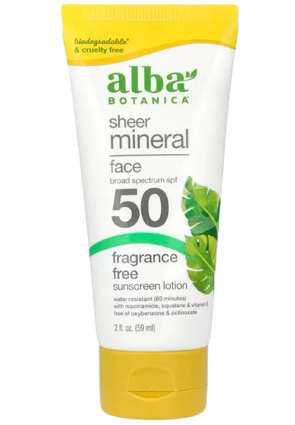 Fragrance Free Mineral Sunscreen Lotion, SPF 50