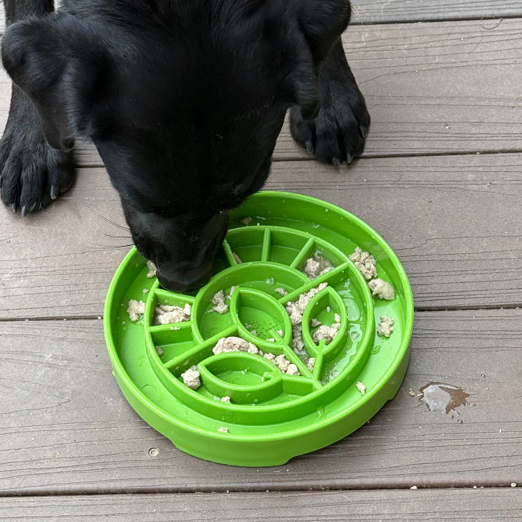 Garden Design eTray Enrichment Shallow Slow Feeder Dog Bowl - Green - Image 4