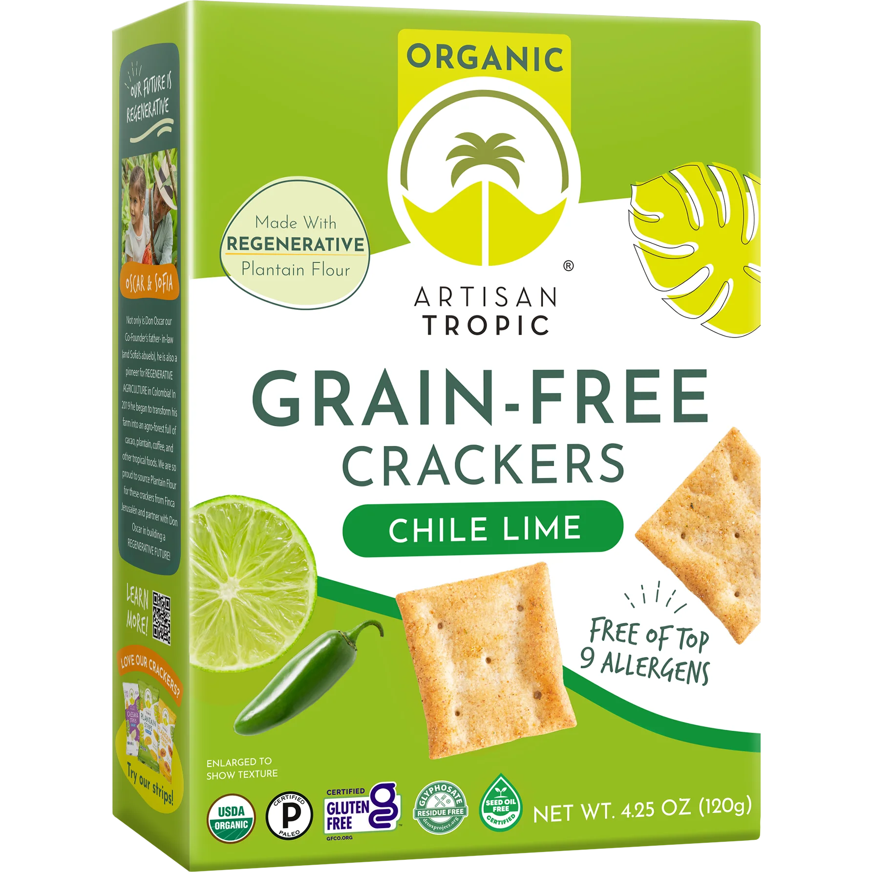 Chile Lime Grain-Free Crackers