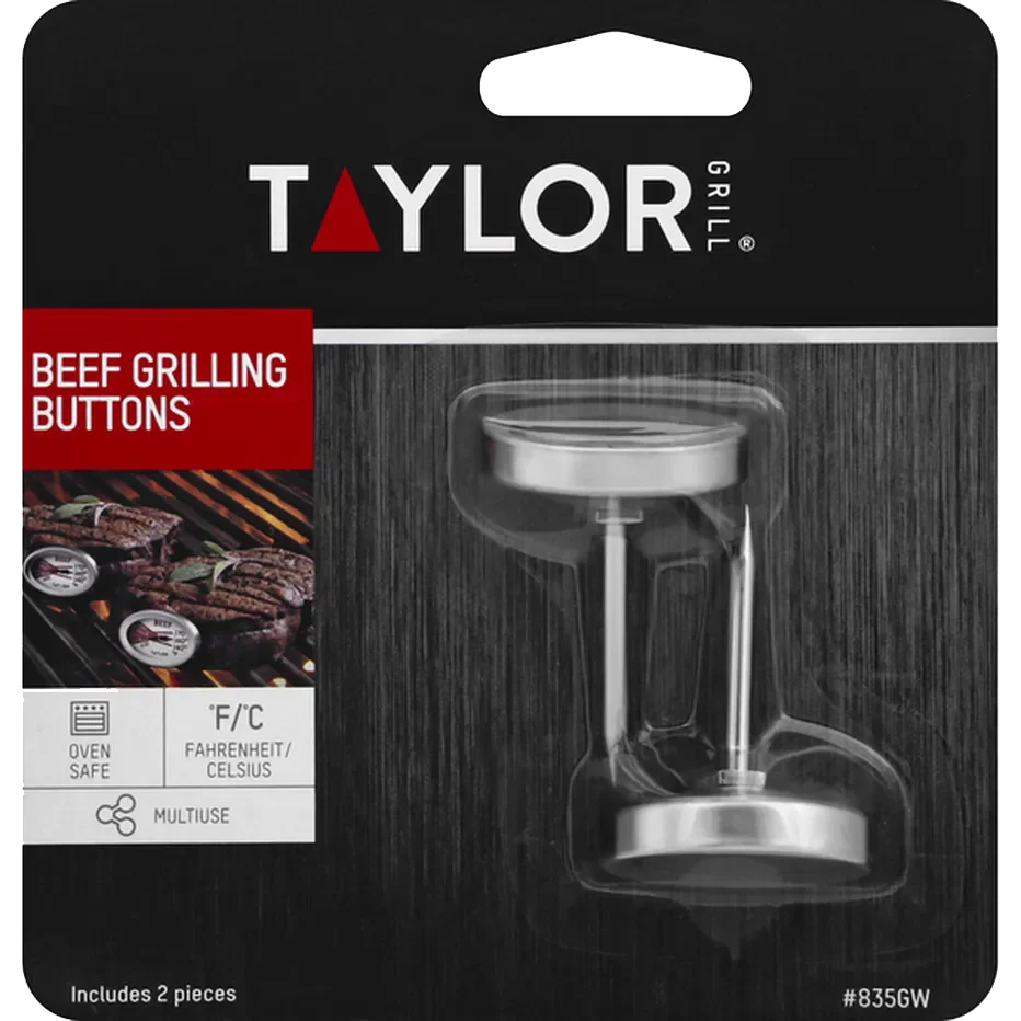 Grillworks Beef Grilling Button Thermometer Set (2 CT)
