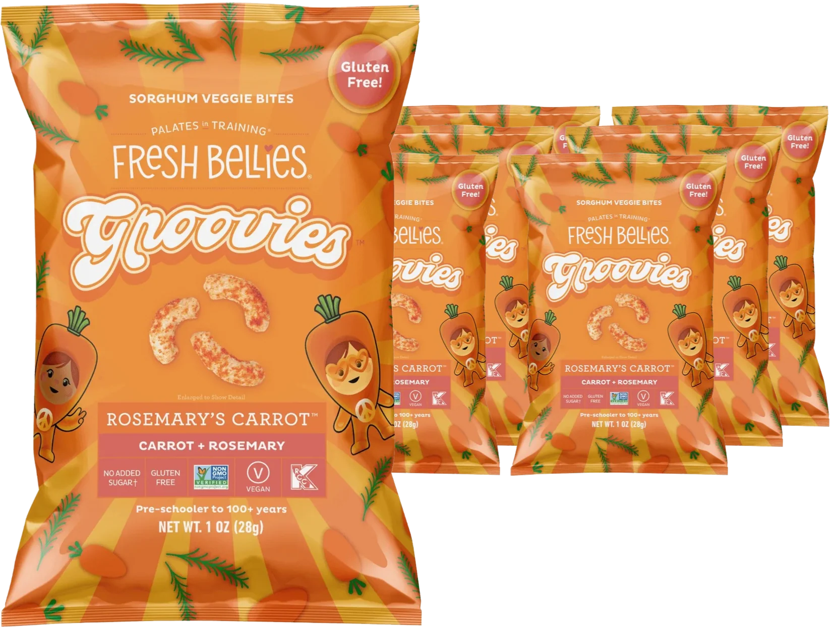 Groovies - Rosemary's Carrot Veggie Bites (6 Pack)
