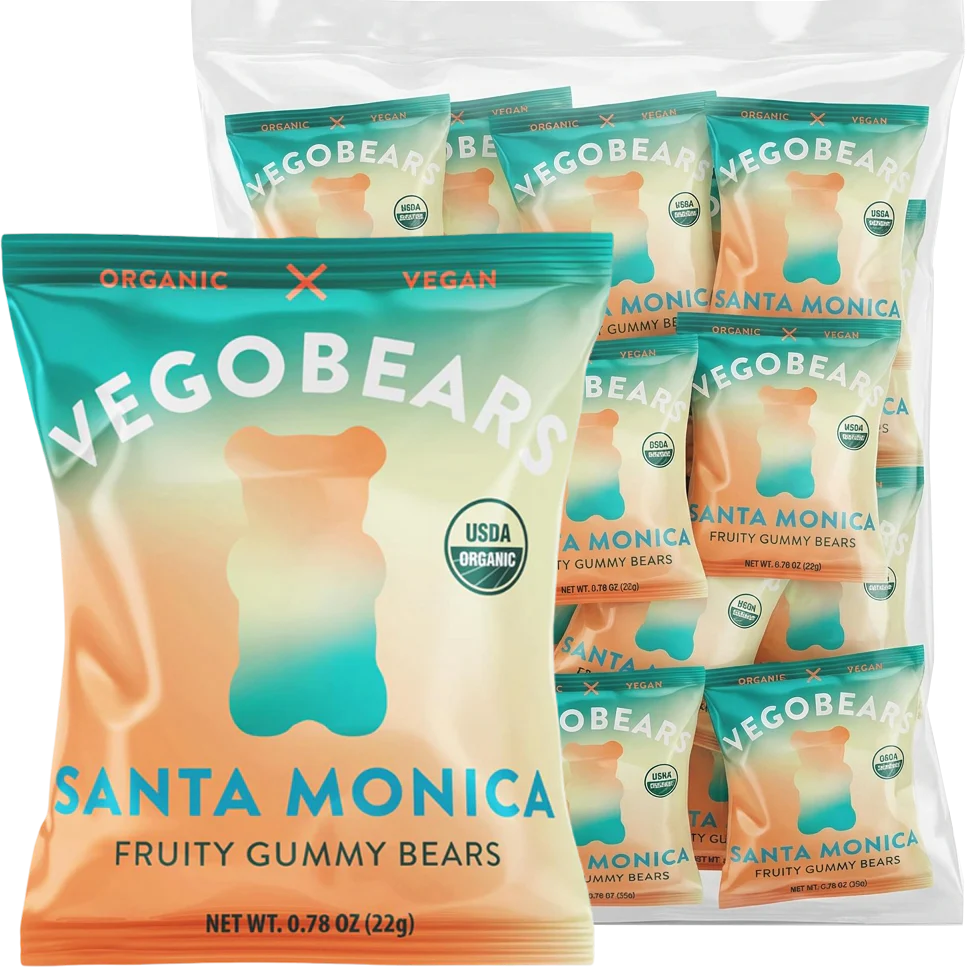 Organic Fruity Gummy Bears - Santa Monica (25 CT)