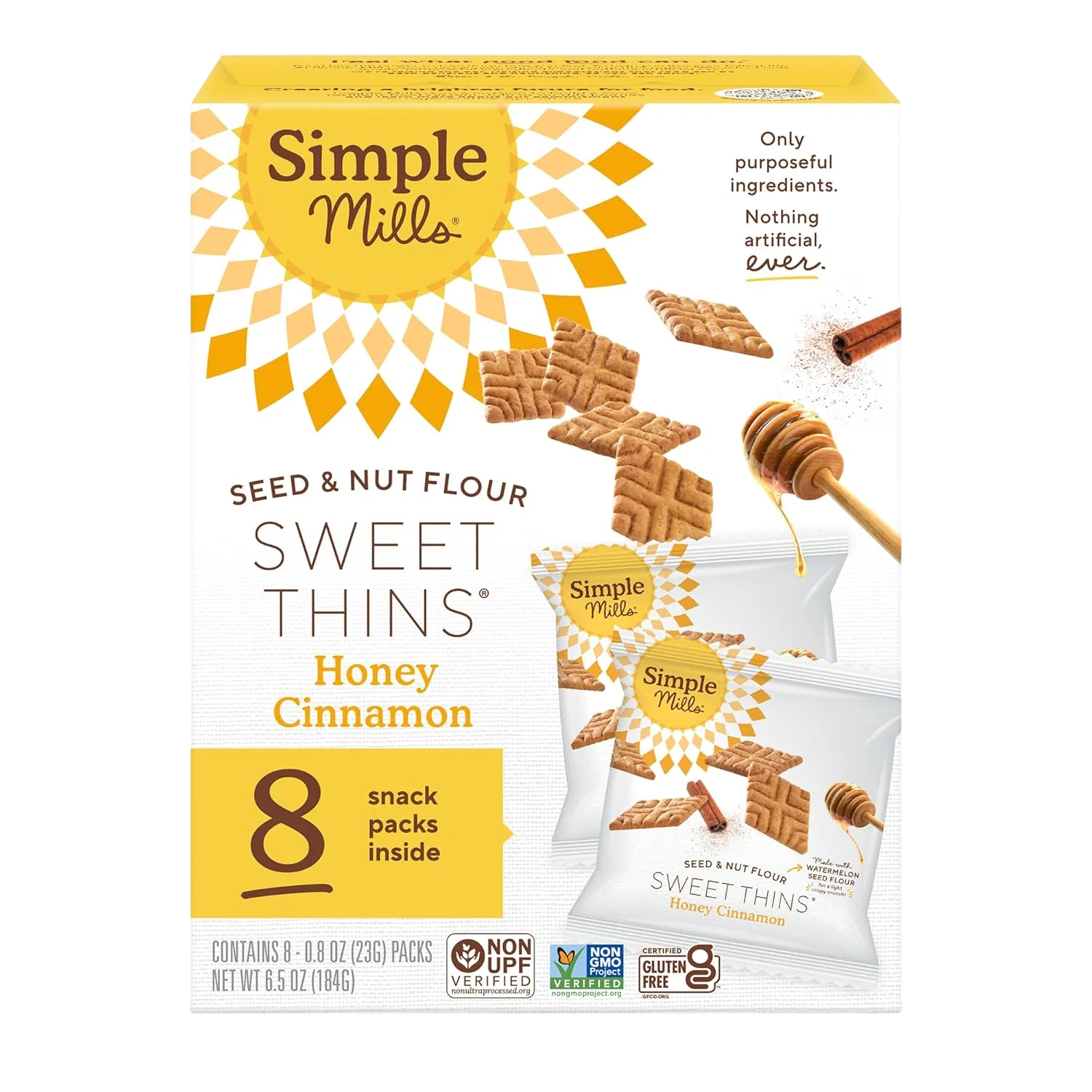 Honey Cinnamon Sweet Thin Snackpacks (8 CT) (2 Pack) - Image 2