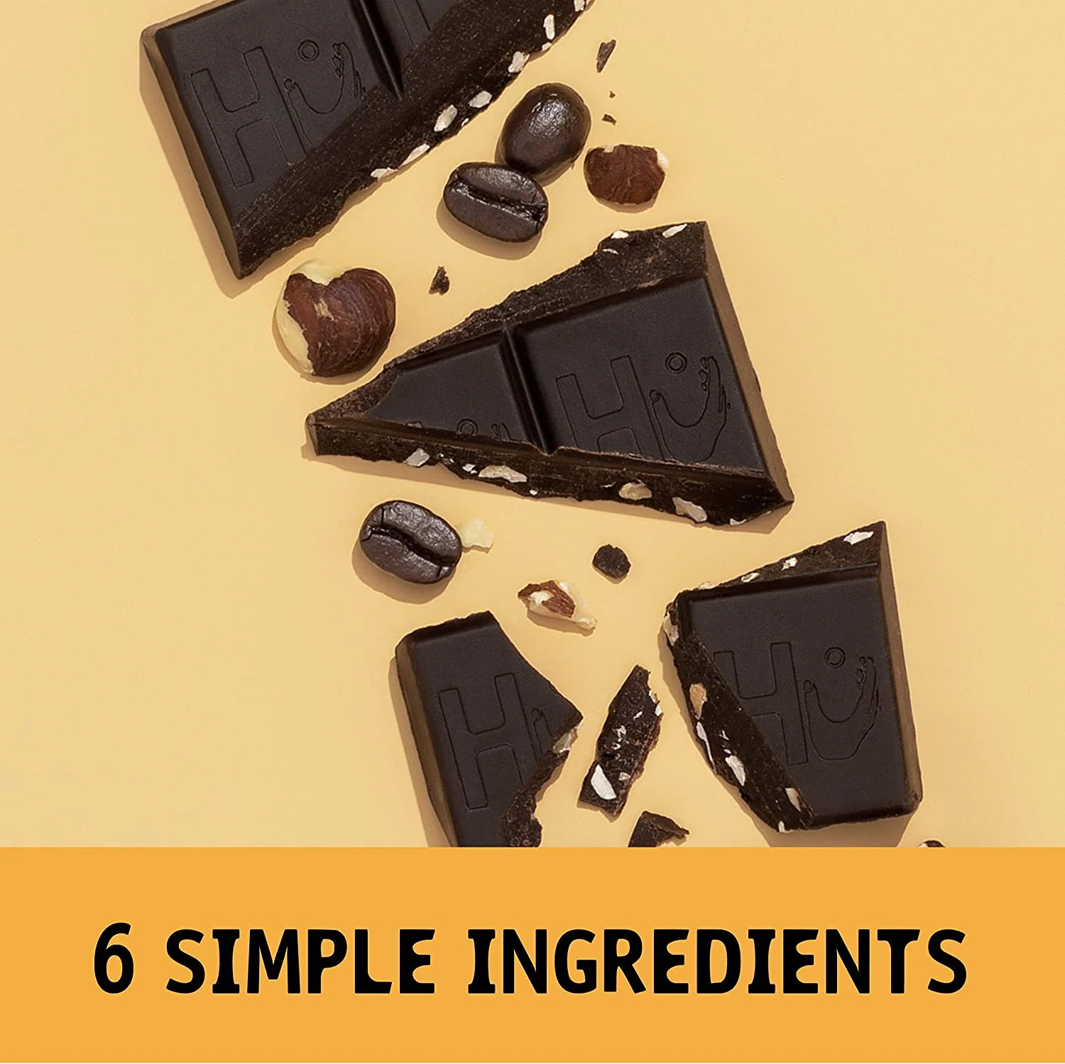 Organic Hazelnut Coffee Dark Chocolate Bar - Image 2