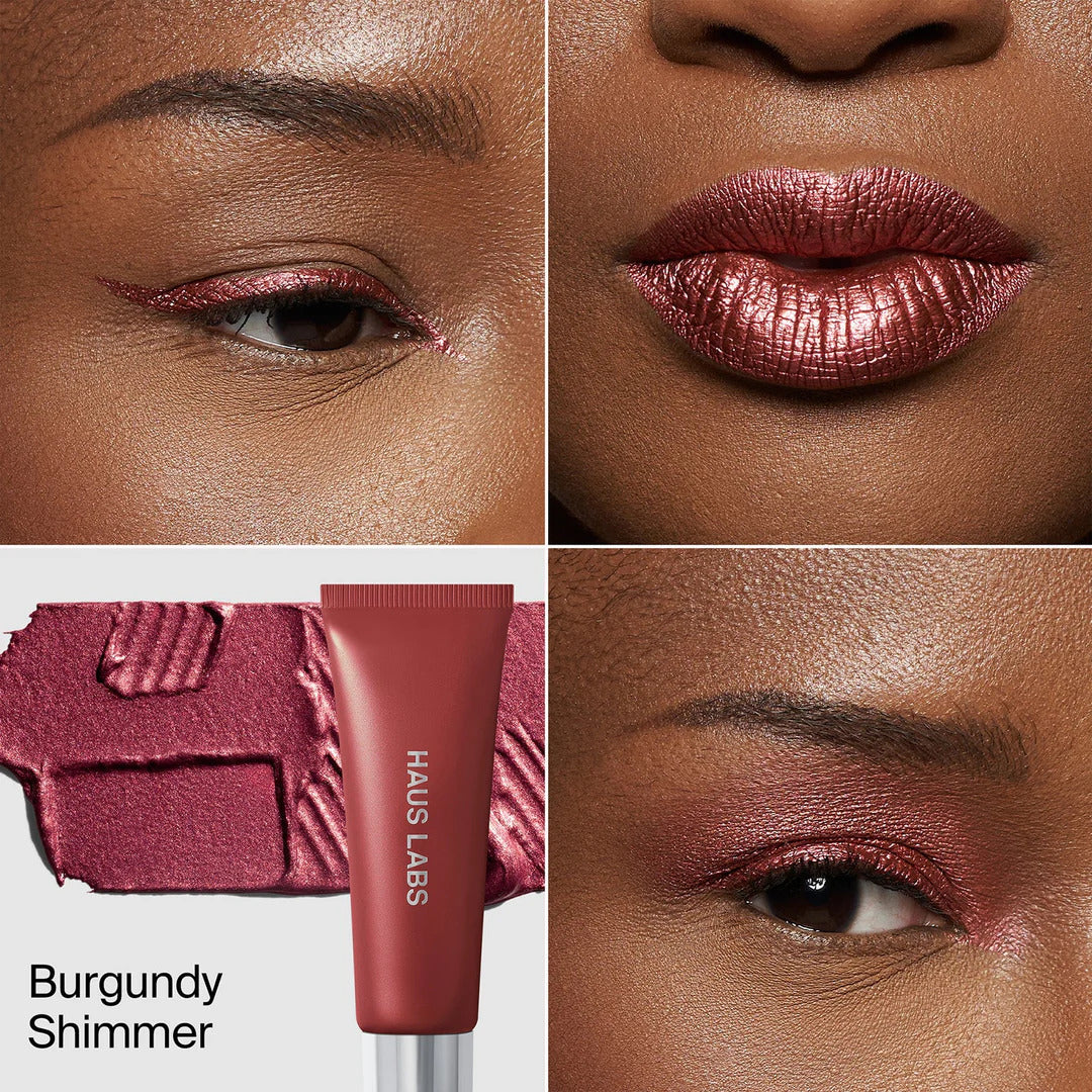 Hy-Power Eye, Cheek & Lip Pigment Paint - Burgundy Shimmer - Image 2