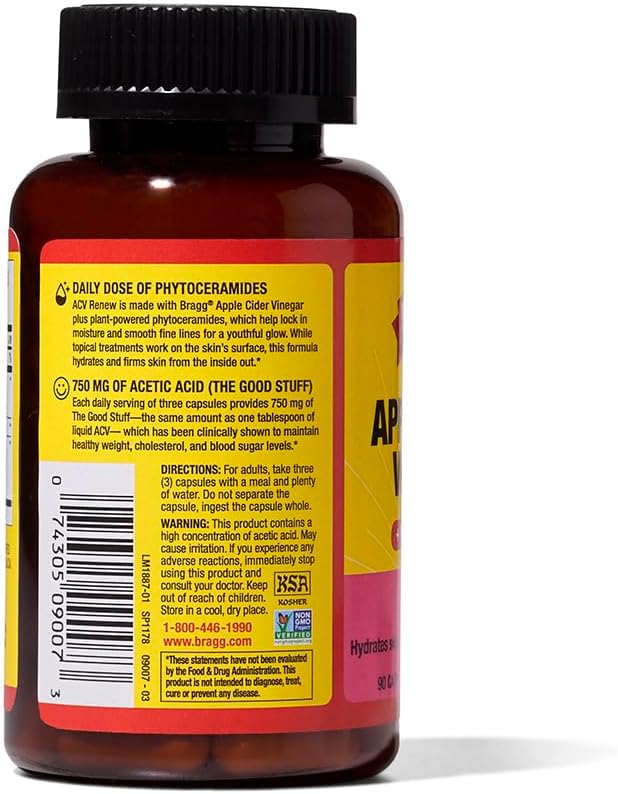 Inner Glow Apple Cider Vinegar Supplement (90 Capsules) - Image 4