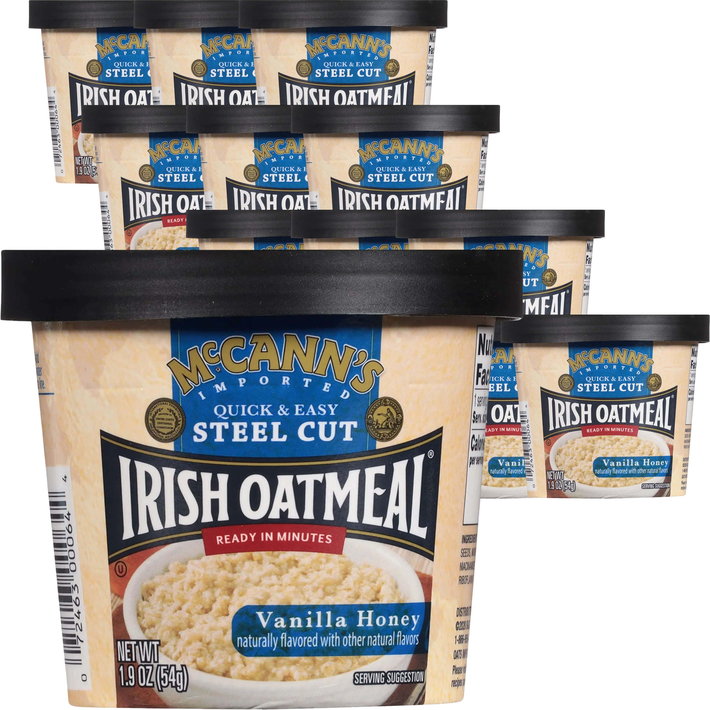 Instant Oatmeal Cup - Vanilla Honey (12 Pack)