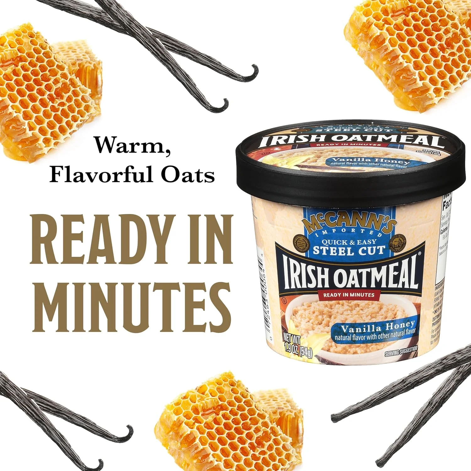 Instant Oatmeal Cup - Vanilla Honey (12 Pack) - Image 4