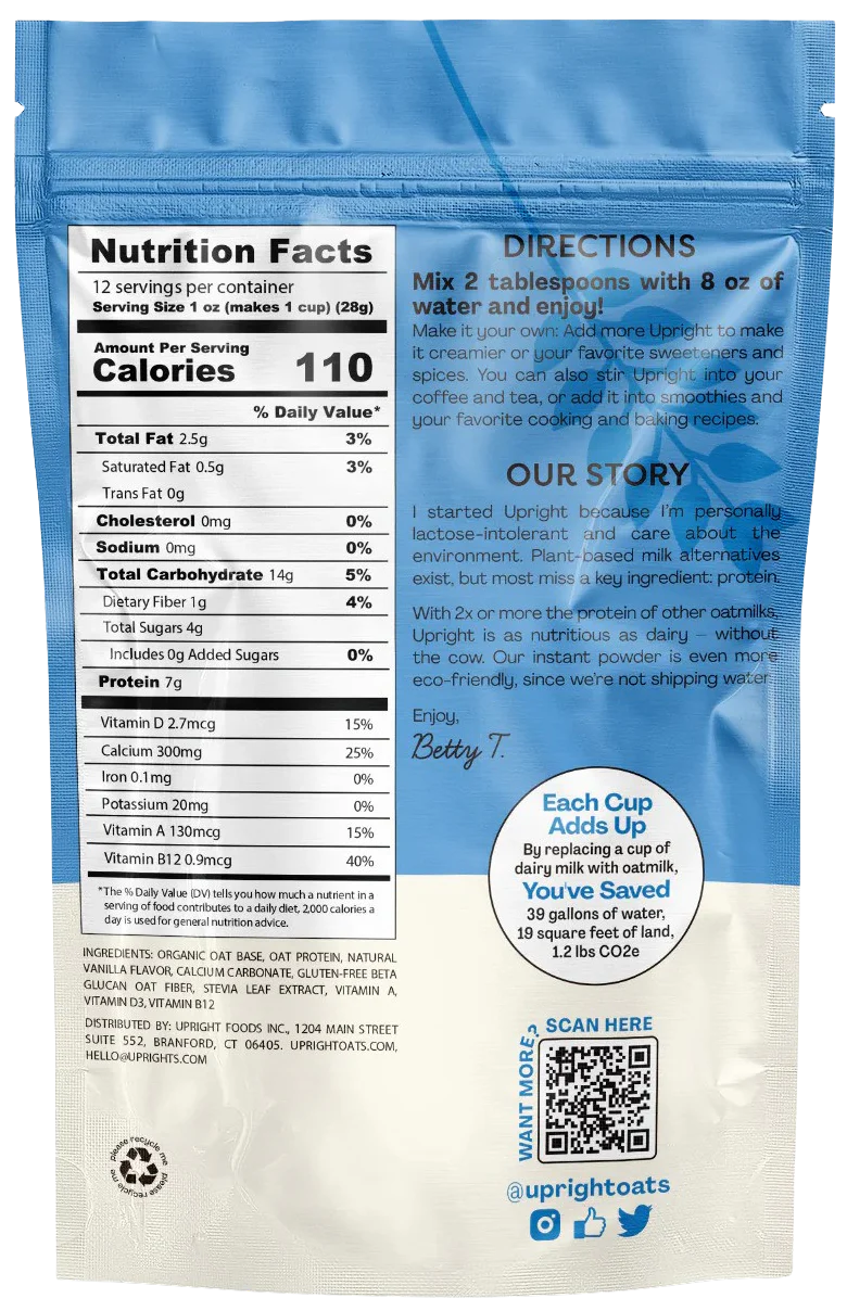 Instant Oatmilk - Vanilla (12 CT) - Image 2