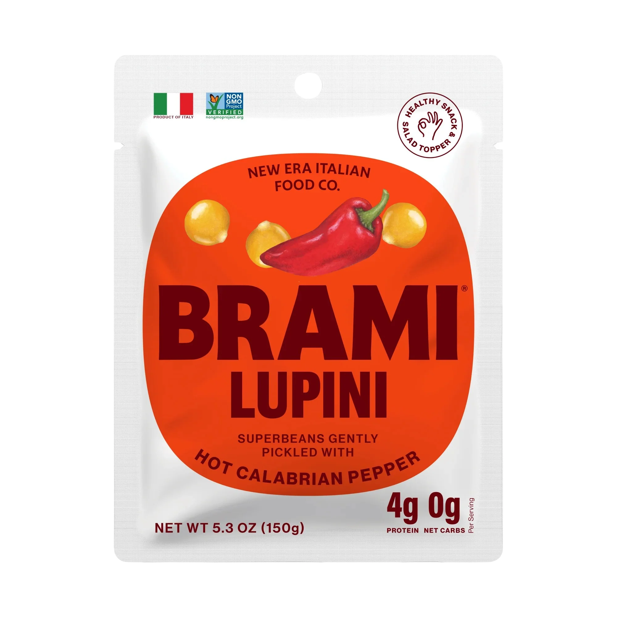 Chili Pepper Italian Snacking Lupini Beans (8 Pack) - Image 3