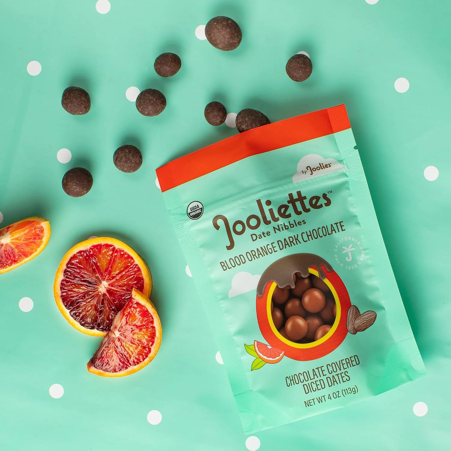 Jooliettes- Blood Orange Dark Chocolate Date Nibbles - Image 3