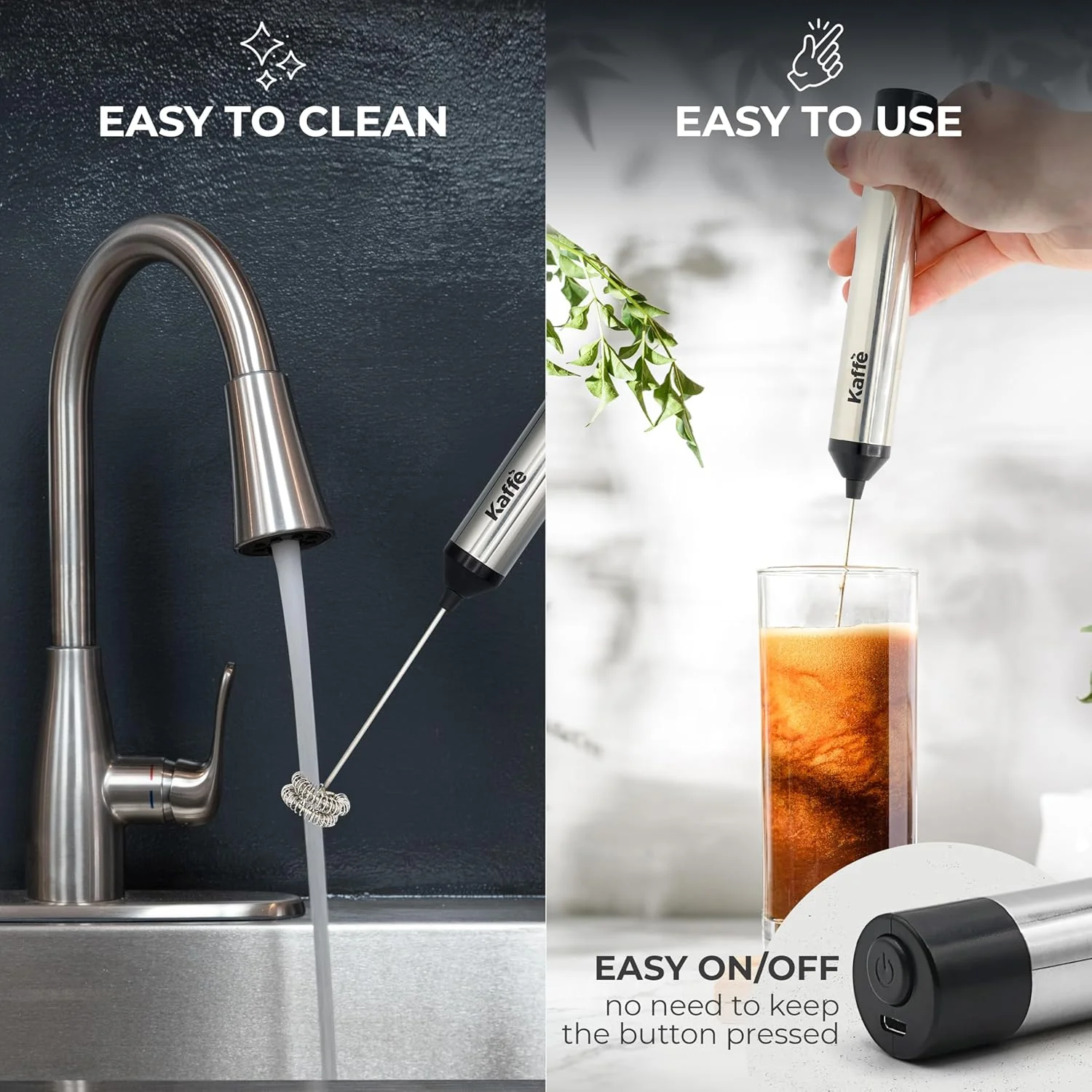 Rechargeable Milk Frother With Stand - Image 5