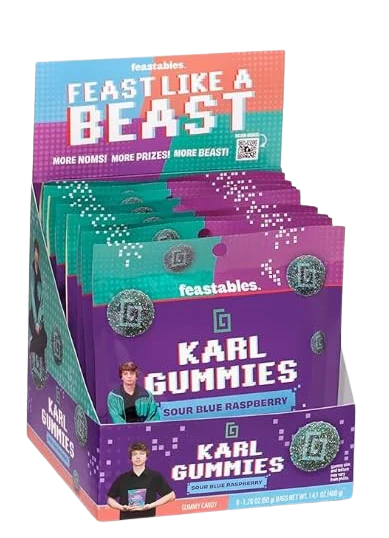 Karl's Gummies Sour Blue Raspberry (8 Pack)