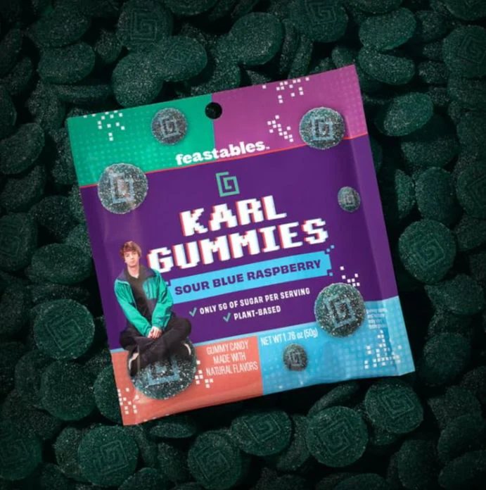 Karl's Gummies Sour Blue Raspberry (8 Pack) - Image 3