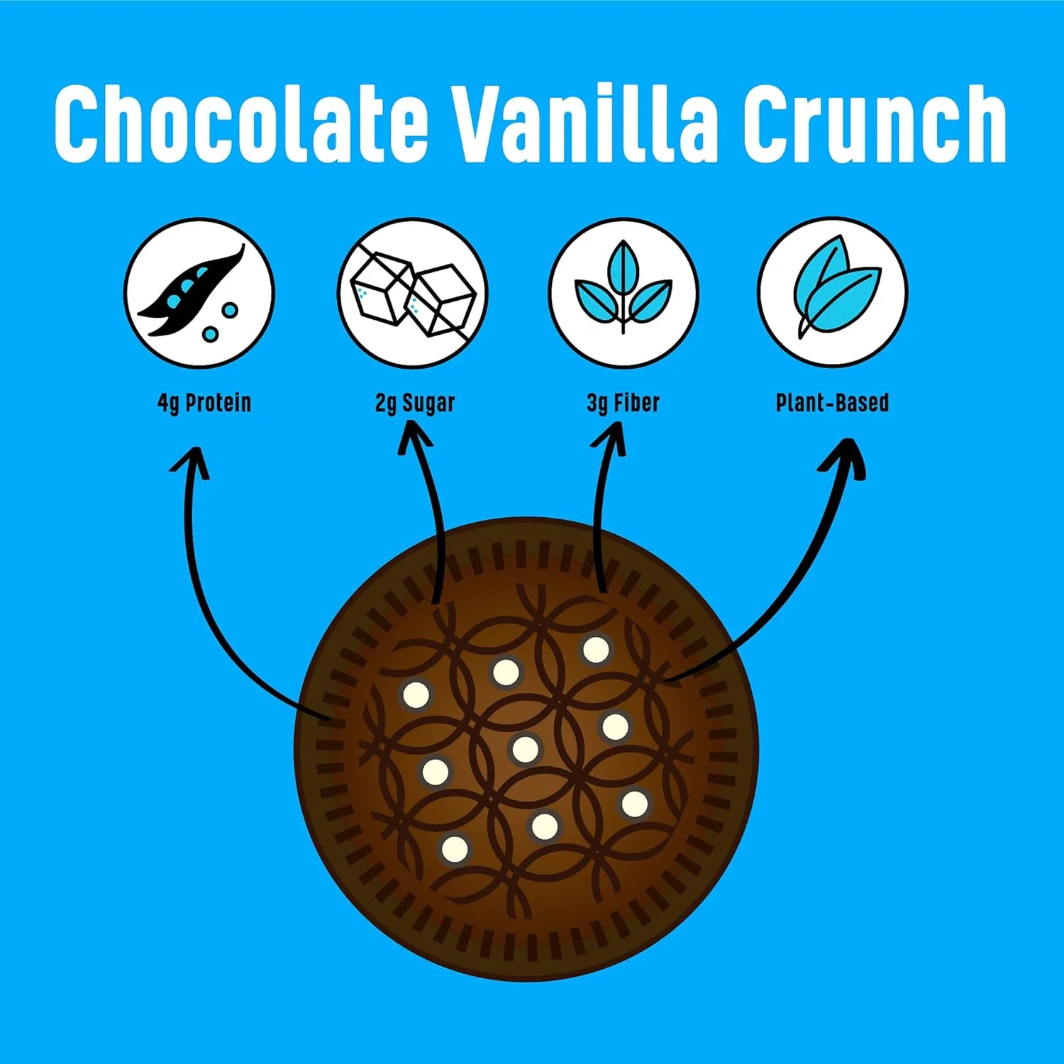 Keto-Friendly Chocolate Vanilla Sandwich Cookies (16CT) - Image 2