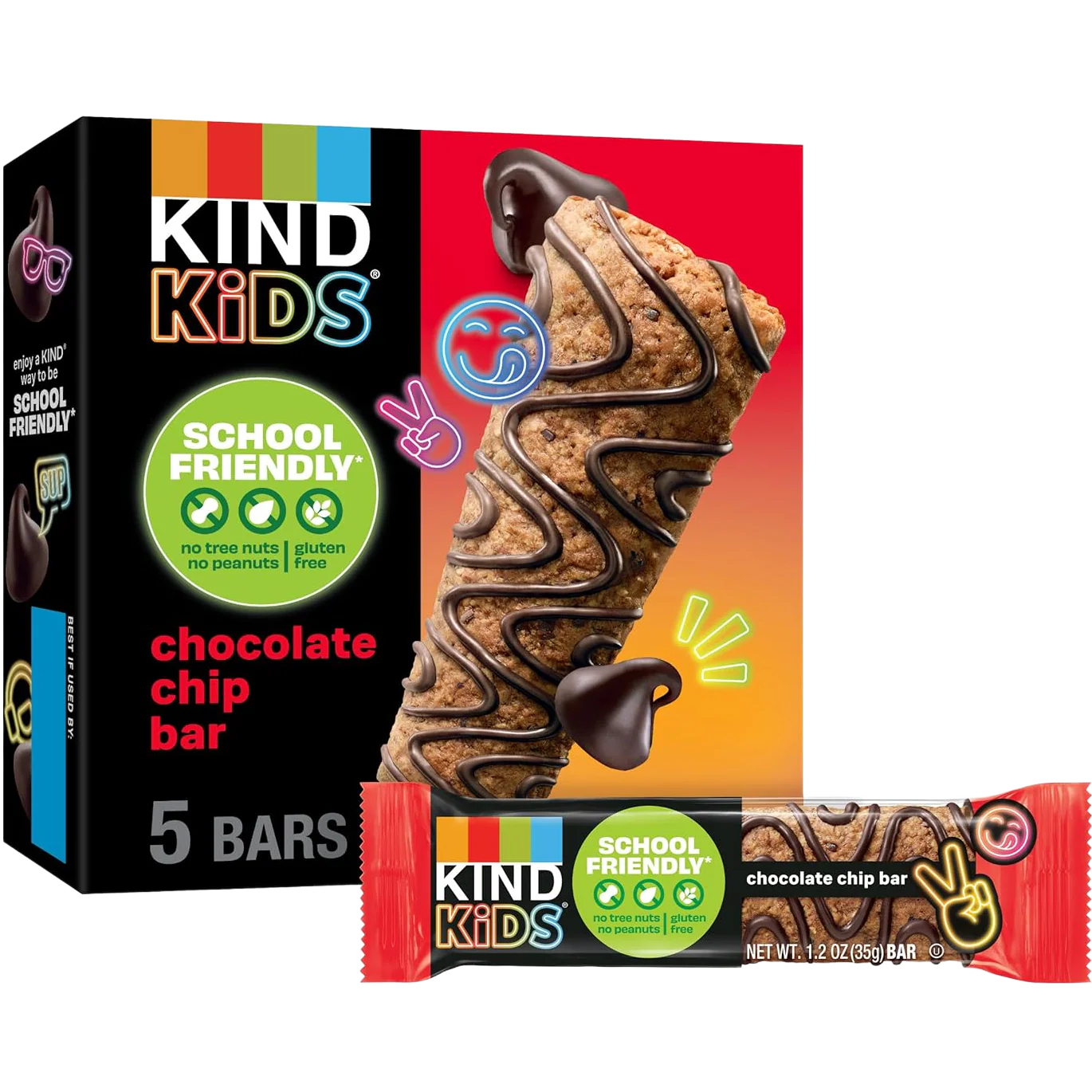 Kids Chewy Chocolate Chip Bars (5 CT)
