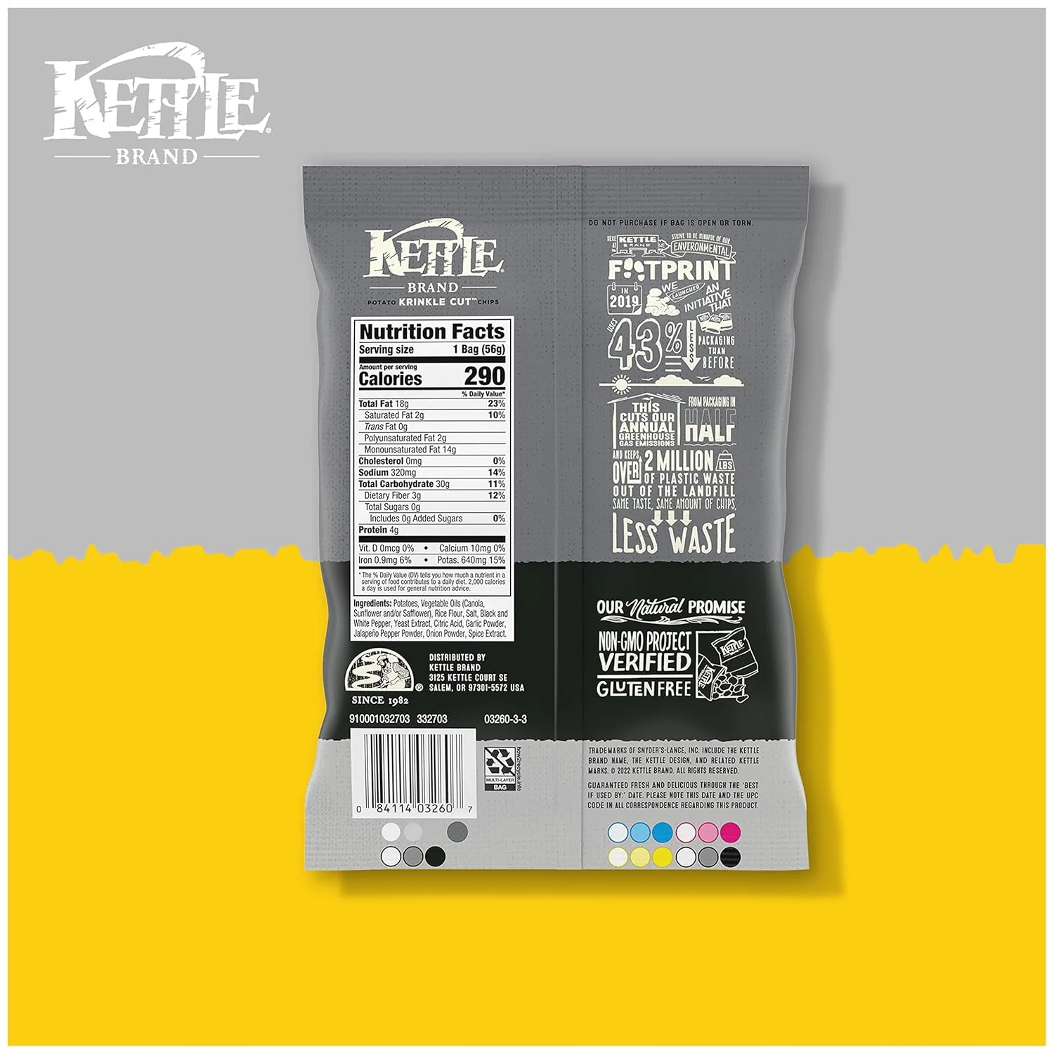 Krinkle Cut Potato Chips - Salt & Fresh Ground Pepper (6 Pack) - Image 5