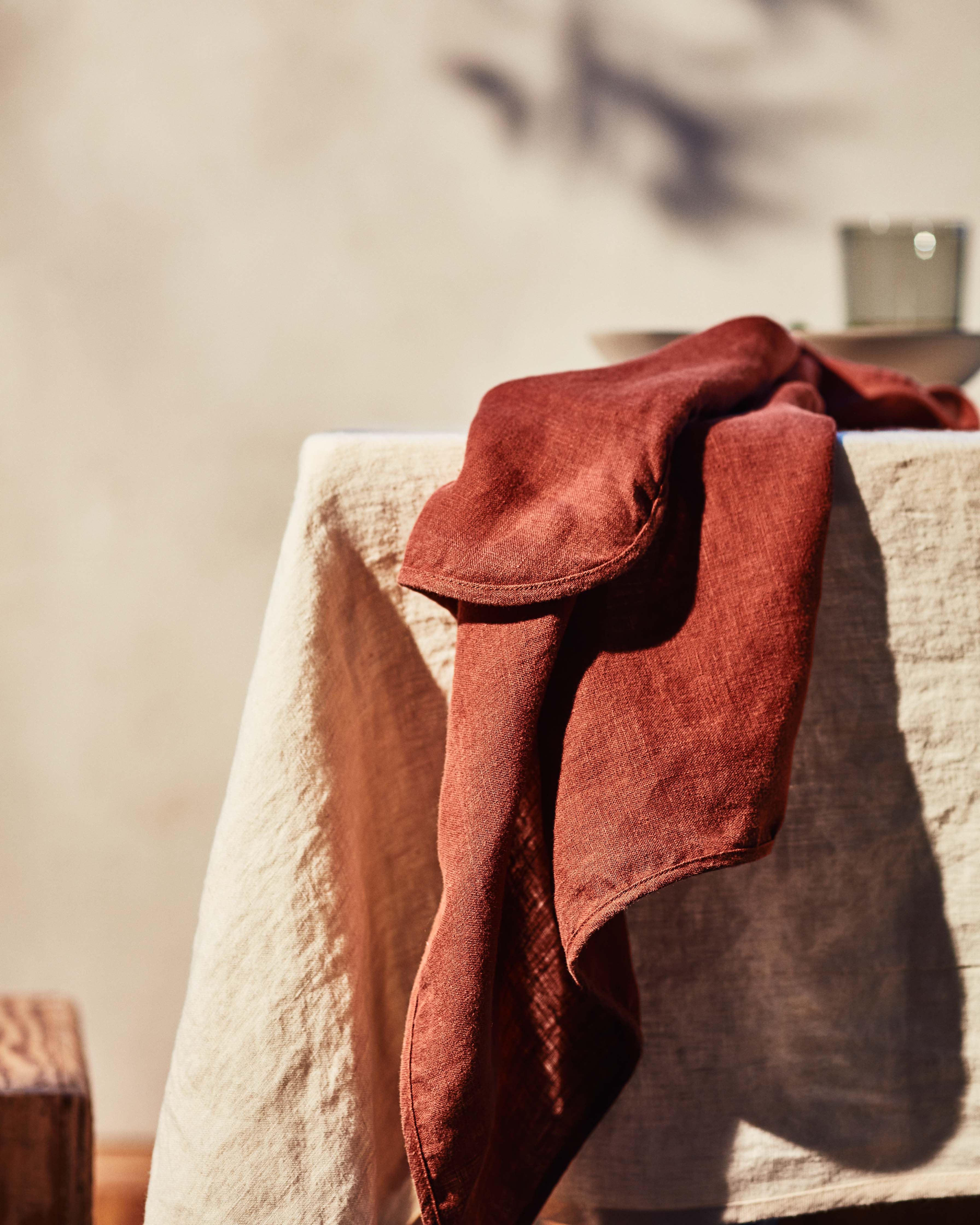 Linen Table Cloth - Blue Grey - Image 2