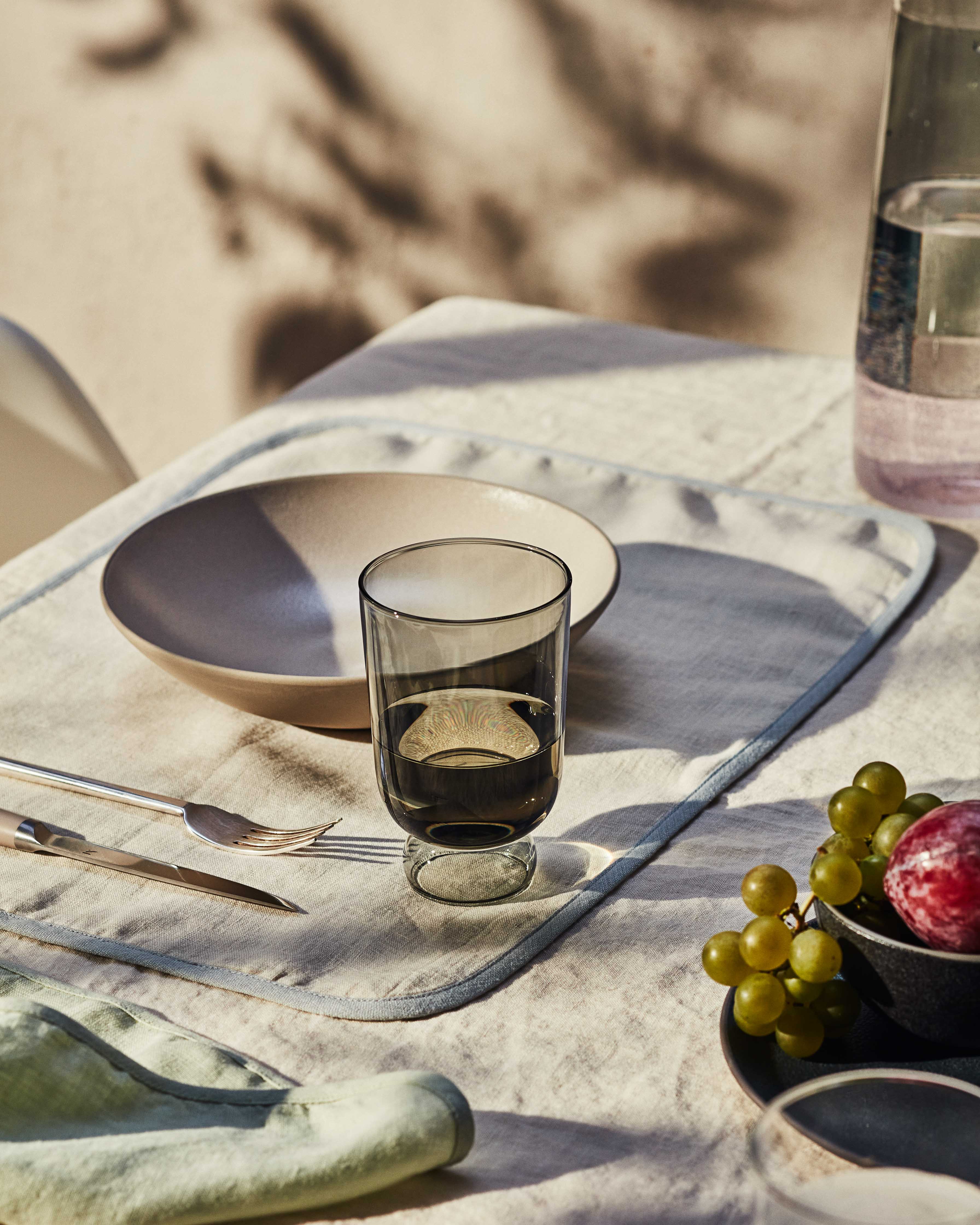 Linen Table Cloth - Blue Grey - Image 5