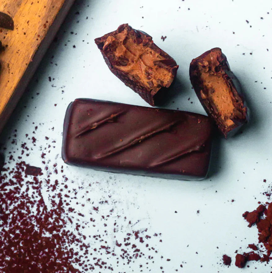 Dark Chocolate Cocoa Creamy Nougat Bar - Image 2