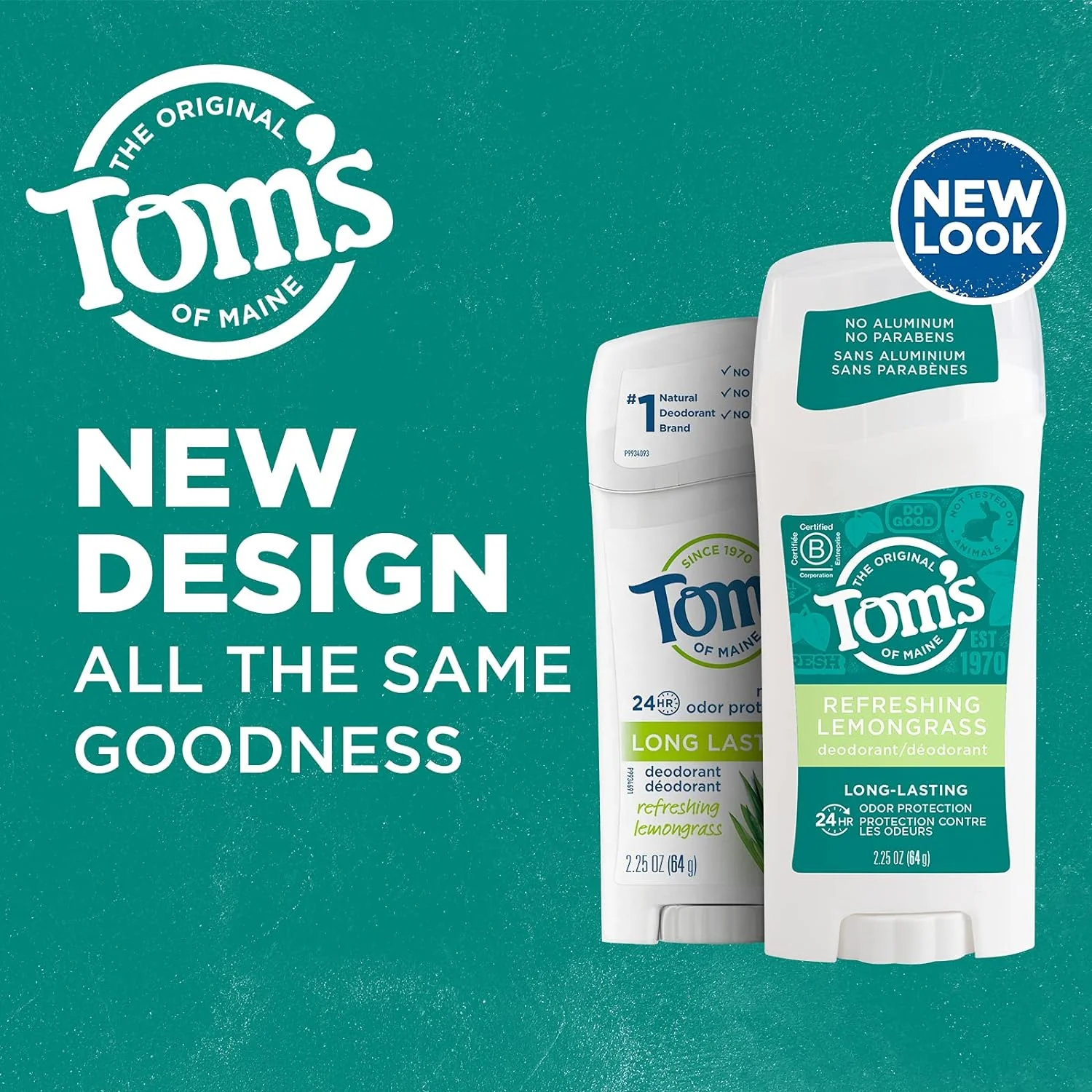 Long-Lasting Aluminum-Free Natural Deodorant for Women, Lemongrass - Image 2