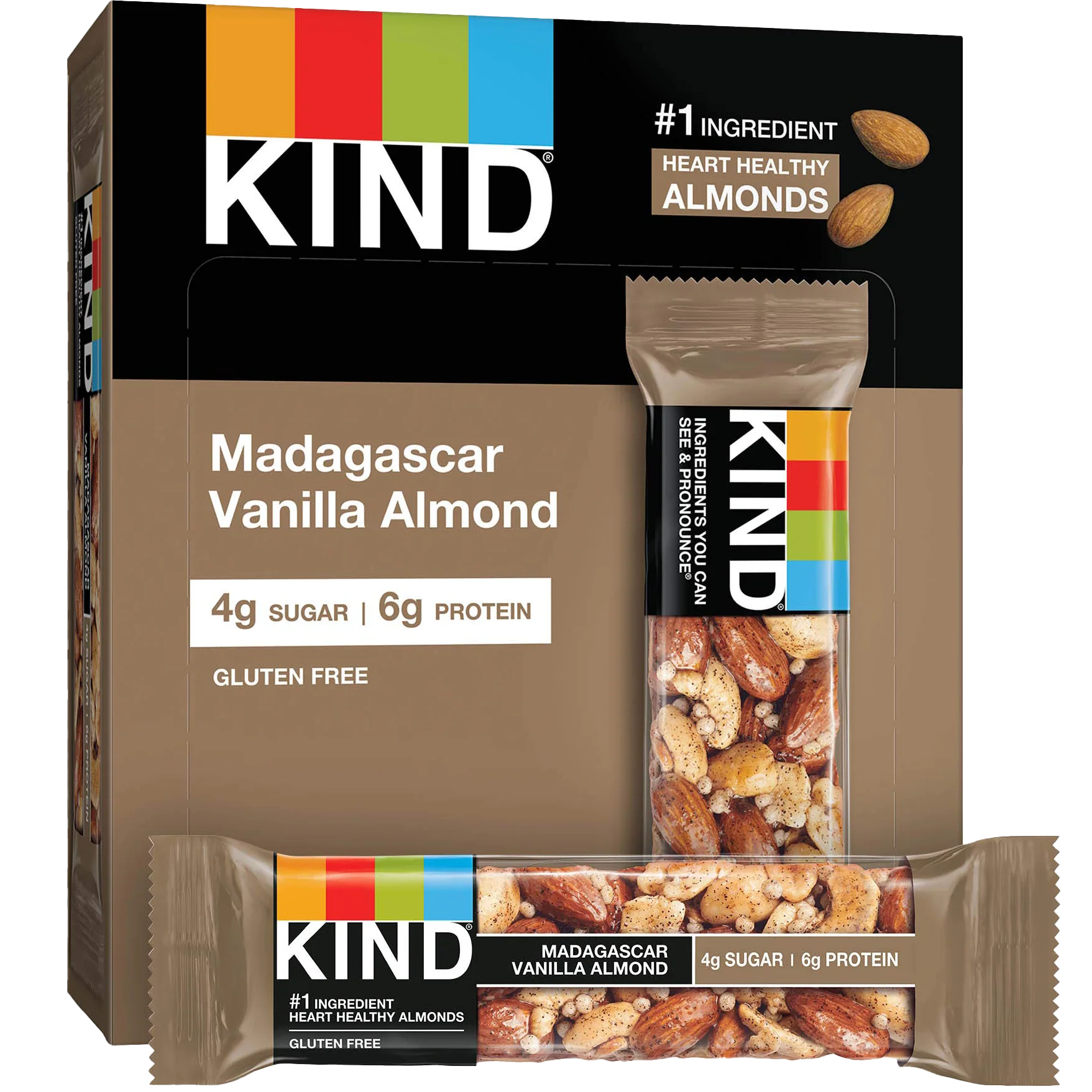 Madagascar Vanilla Almond Bar (12 Pack)