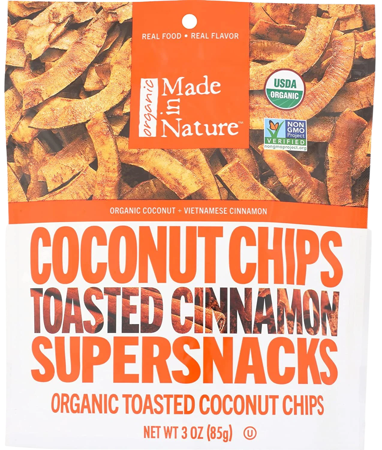 Organic Toasted Cinnamon Coconut Chips