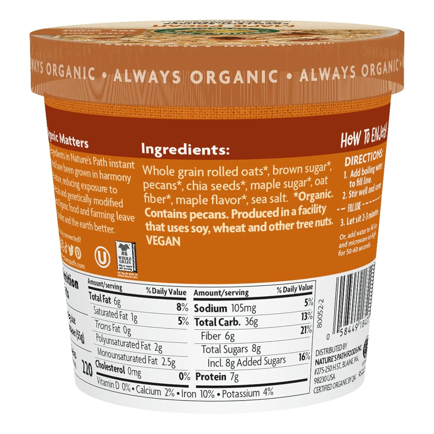 Maple Pecan Oatmeal (12 Pack) - Image 3
