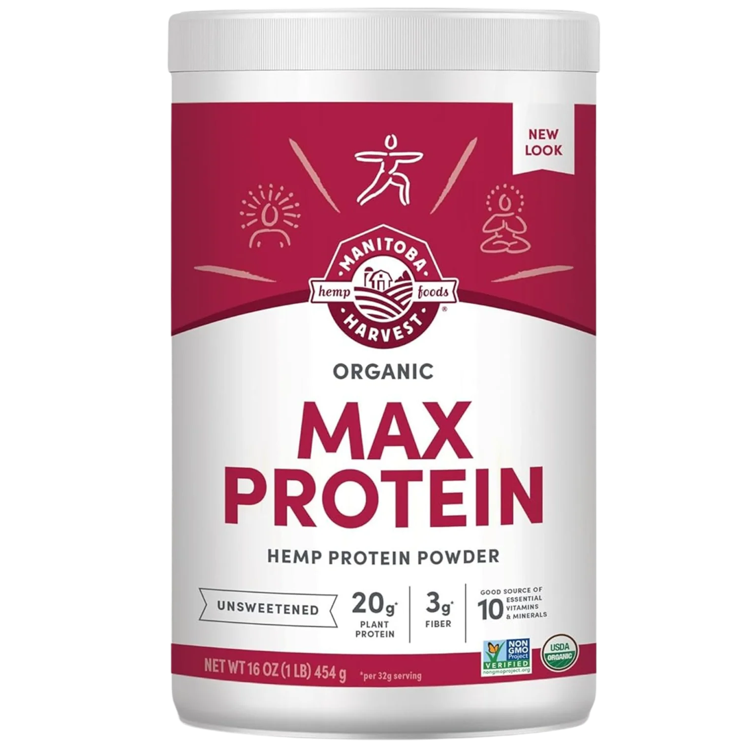 Max Protein Unsweetened Hemp Protein Powder