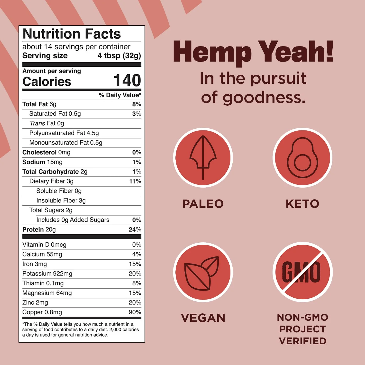 Max Protein Unsweetened Hemp Protein Powder - Image 4