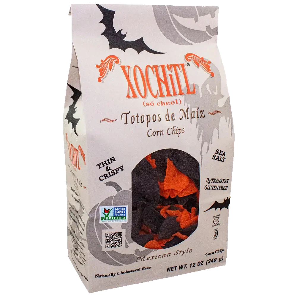Mexican Style Thin & Crispy Black Red Corn Chips