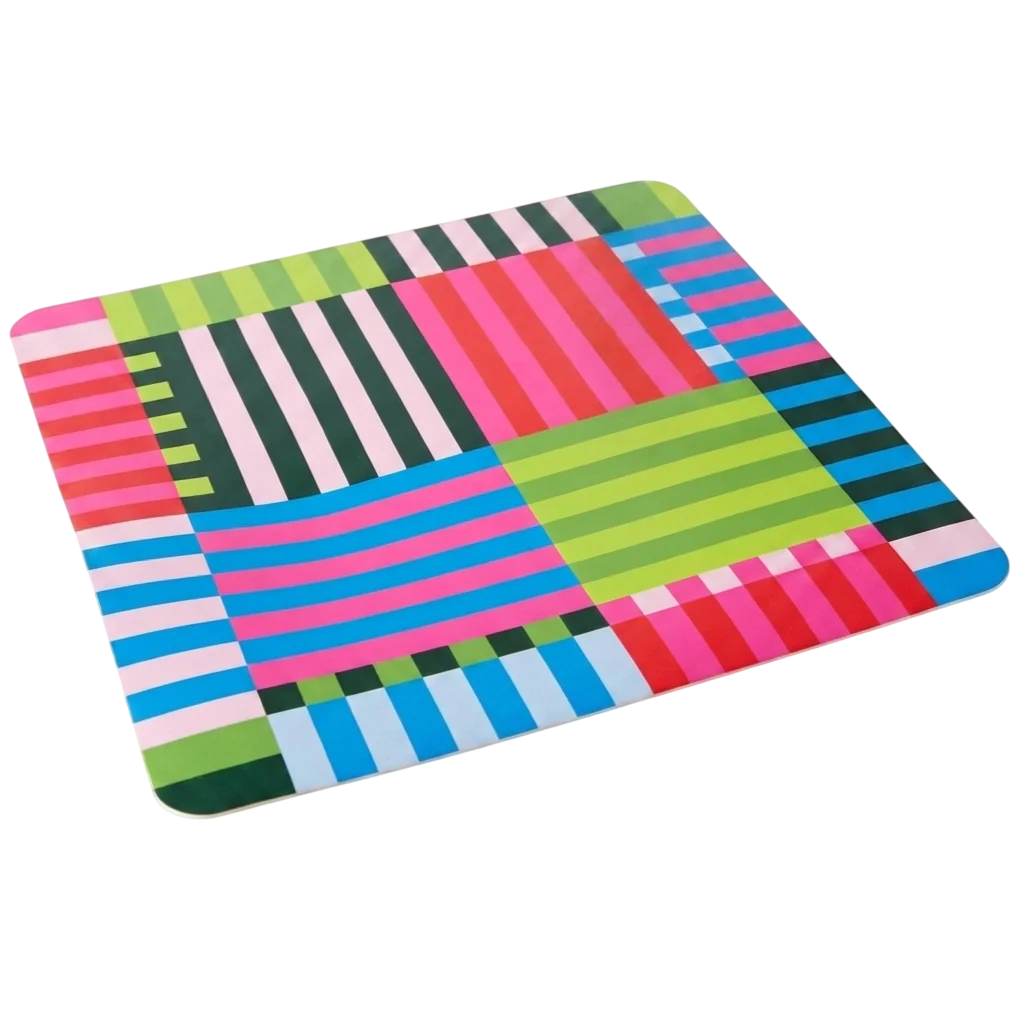 N Squared Leatherette Desk Pad - Bold Stripe