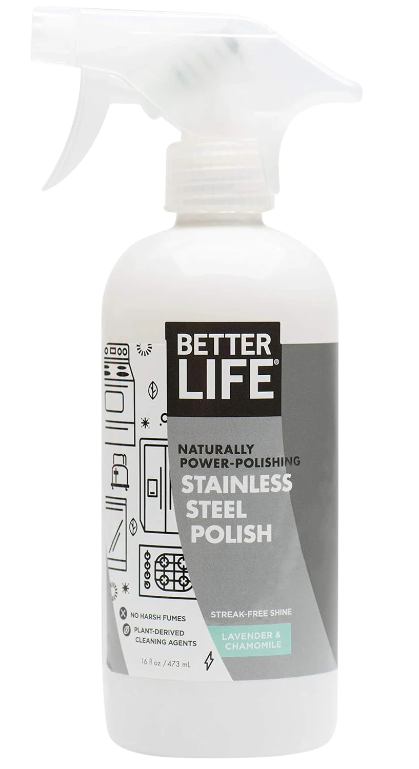 Naturally Power-Polishing Stainless Steel Cleaner, Lavender Chamomile