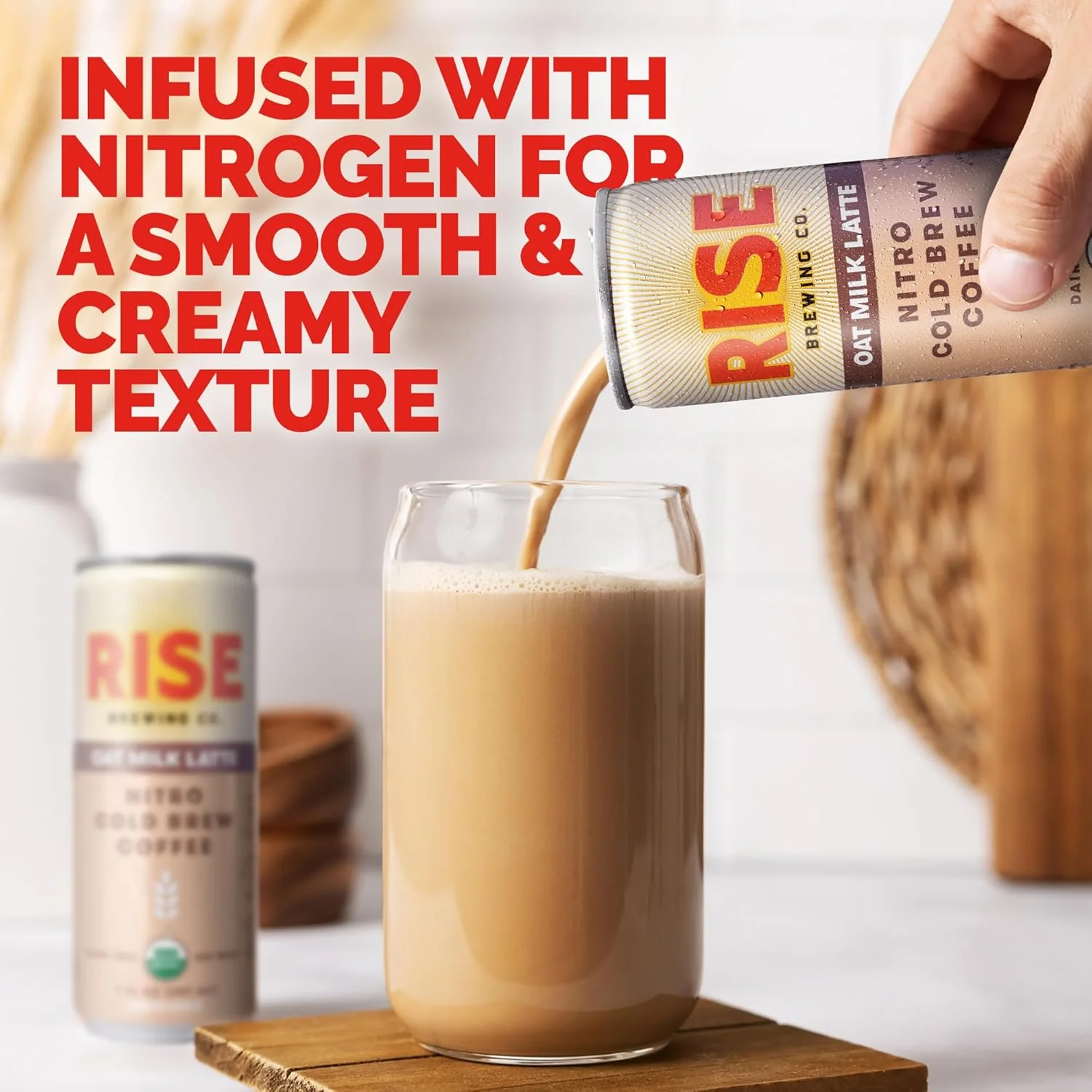 Nitro Cold Brew Coffee - Oat Milk Latte (12 Pack) - Image 5